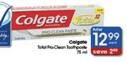 Colgate Total Pro-Clean Toothpaste-75ml