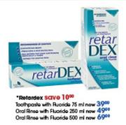 Retardex Oral Rinse with Fluoride-500ml Each