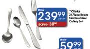 Clicks 24-Piece Bolaro Stainless Steel Cutlery Set-Per Set