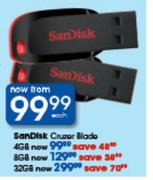 Sandisk 4GB Cruzer Blade Each