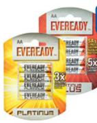 Eveready 4-Pack Platinum Batteries Plus AA-Per Pack