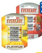 Eveready 4-Pack Platinum Batteries AAA-Per Pack