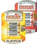 Eveready 4-Pack Platinum Batteries Plus AAA-Per Pack