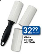 Clicks Lint Roller With 2 Refils-Per Pack