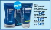 Clicks Men's Face Care Bump Defence,Oil Control Face Wash Or Q10 Face Wash-100ml Each
