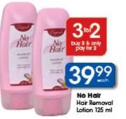 No Hair Hair Removal Lotion-125ml Each