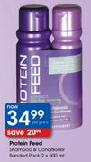 Protein Feed Shampoo & Conditioner Banded Pack-2 x 500ml-Per Pack