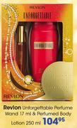 Revlon Unforgettable Perfume Wand 17ml & Perfume Body Lotion 250ml-Each