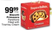Biscotti Primavera Panettone Filled With Tiramisu Cream-750G