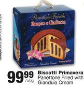 Biscotti Primavera Panettone Filled With Gianduia Cream-750G
