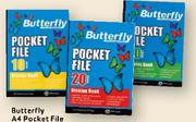 Butterfly 30-Page A-4 Pocket File