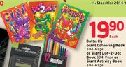 Butterfly 304-Page Giant Colouring Book Or Giant Dot-2-Dot Book Or Giant Activity Book-Each