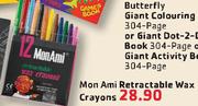 Mon Ami Retractable Wax Crayons