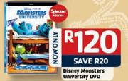 Disney Monsters University DVD