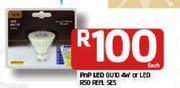 PnP LED GU10 4W Or LED R50 REFL SES