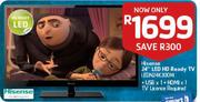 Hisense 24" LED HD Ready TV LEDN24K300M