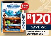 Disney Monsters University DVD