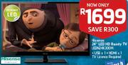 Hisense 24" LED HD Ready TV LEDN24K300M
