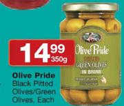 Olive Pride Black Pitted Olives Green Olives-350G