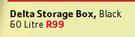 SA Leisure Delta Storage Box Black-60L
