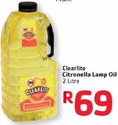 Clearlite Citronella Lamp Oil-2L