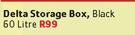 Delta Storage Box Black-60L