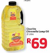 Clearlite Citronella Lamp Oil-2L