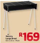 Metalix Large Braai 60x30x14cm