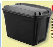 SA Leisure Delta Storage Box Black 330x550x315mm-30L