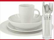 Clicks Home 32-Piece White Porcetain Set Per Set
