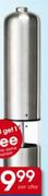 Clicks Home Silver Stainless Steel Battery-Operated Pepper Mill  Per Offer