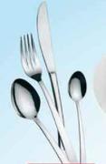 Clicks Home 24-Peice Stainless Steel Cacun Silver Cutiery Set Per Set