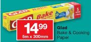 Glad Bake & Cooking Paper-5mx300mm