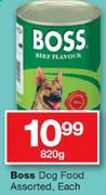 Boss Dog Food Assorted-820g