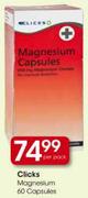 Clicks Magnesium-60 Capsules Per Pack