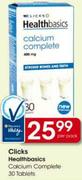 Clicks Healthbasics Calcium Complete-30 Tablets Per Pack