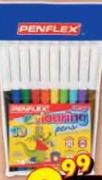 Penflex Fibre-Tip Pens-10's