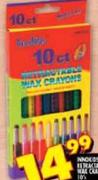 Innokids Retractable Wax Crayons-10's