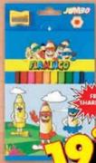 Jumbo Pencil Crayons With Sharpener-12's