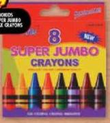 Innokids Super Jumbo Wax Crayons-8's