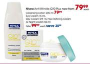 Nivea Anti-Wrinkle Q10 Plus Eye Cream-15ml, Day Cream SPF 15,Pore Refining Cream Or Night Cream-50ml