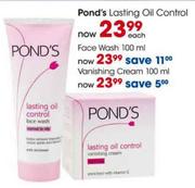 Pond's Lasting Oil Control Vanishing Cream-100ml-Each