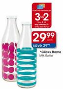 Clicks Home Milk Bottle-Each