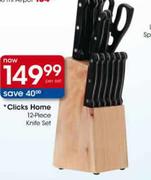 Clicks Home 12-Piece Knife Set-Per Set