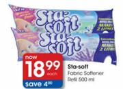 Sta-Soft Fabric Softener refil 500ml-Each