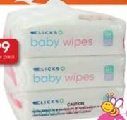 Cliks Baby Wipes 6x80 Wipes