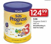Wyeth S-26 Progress Gold 3-900ml