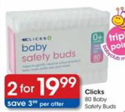 Clicks 80 Baby Safety Buds-2's