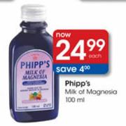 Phipp's Milk Of Magnesia-100ml