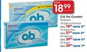 O.B. Pro Comfort Super Plus-16 Per Pack